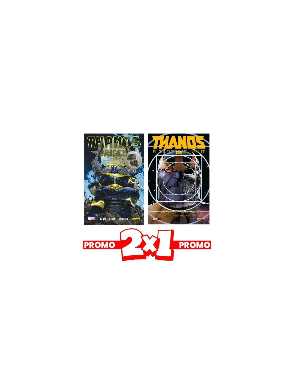 Compra 2x1 Thanos El Conflicto del Infinito + Thanos: Origenes de Pani