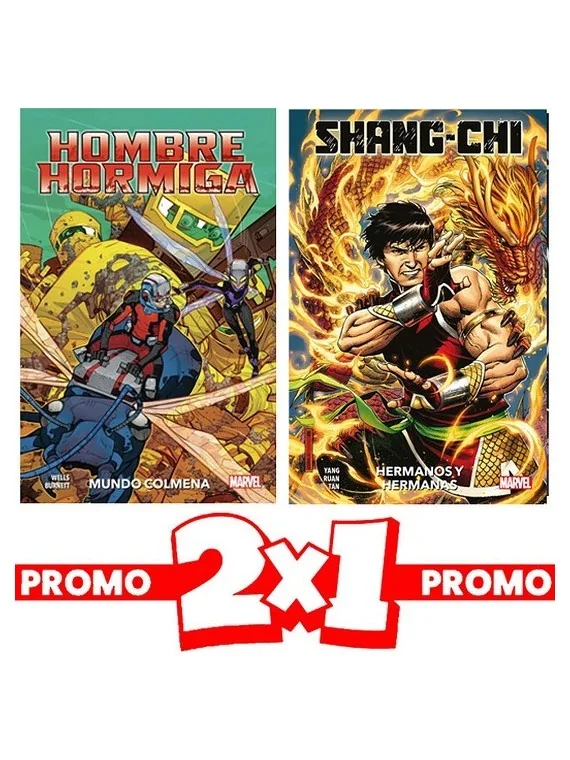 Compra 2x1 Hombre Hormiga: Mundo Colmena + Shang-Chi 1 de Panini Comic