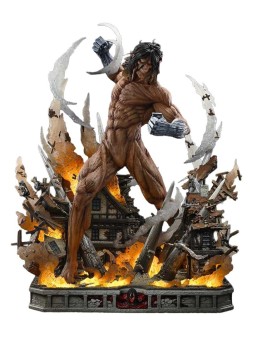 Ataque a los Titanes (TV Animation) Ultimate Diorama Masterline Estatua Eren Yeager Attack Titan Bonus Version 81 cm