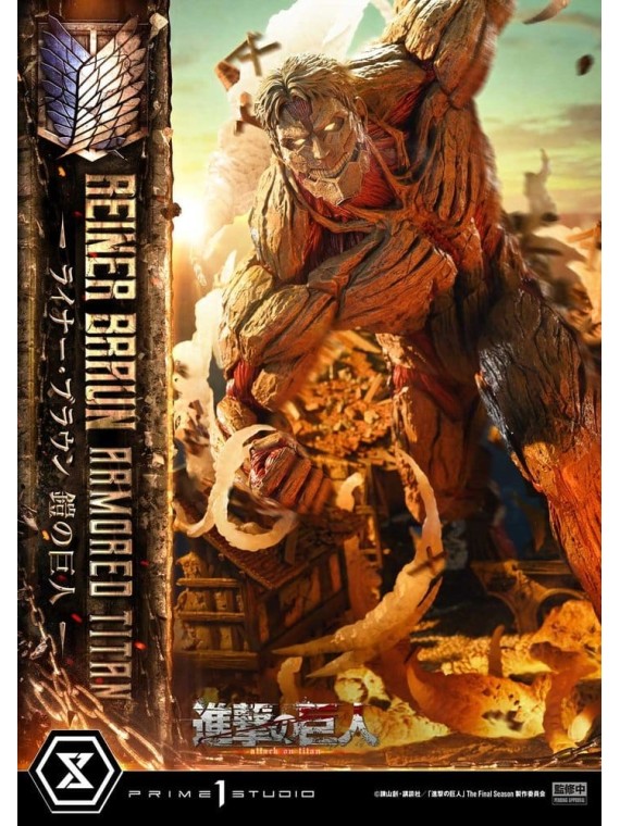 Ataque a los Titanes (TV animation) Ultimate Diorama Masterline Estatua Reiner Braun Armored Titan Bonus Version (75 cm)