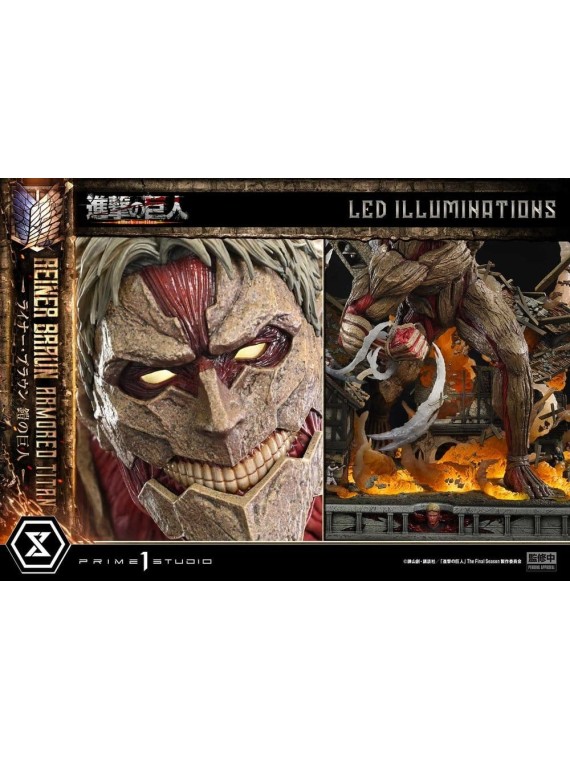 Ataque a los Titanes (TV animation) Ultimate Diorama Masterline Estatua Reiner Braun Armored Titan Bonus Version (75 cm)