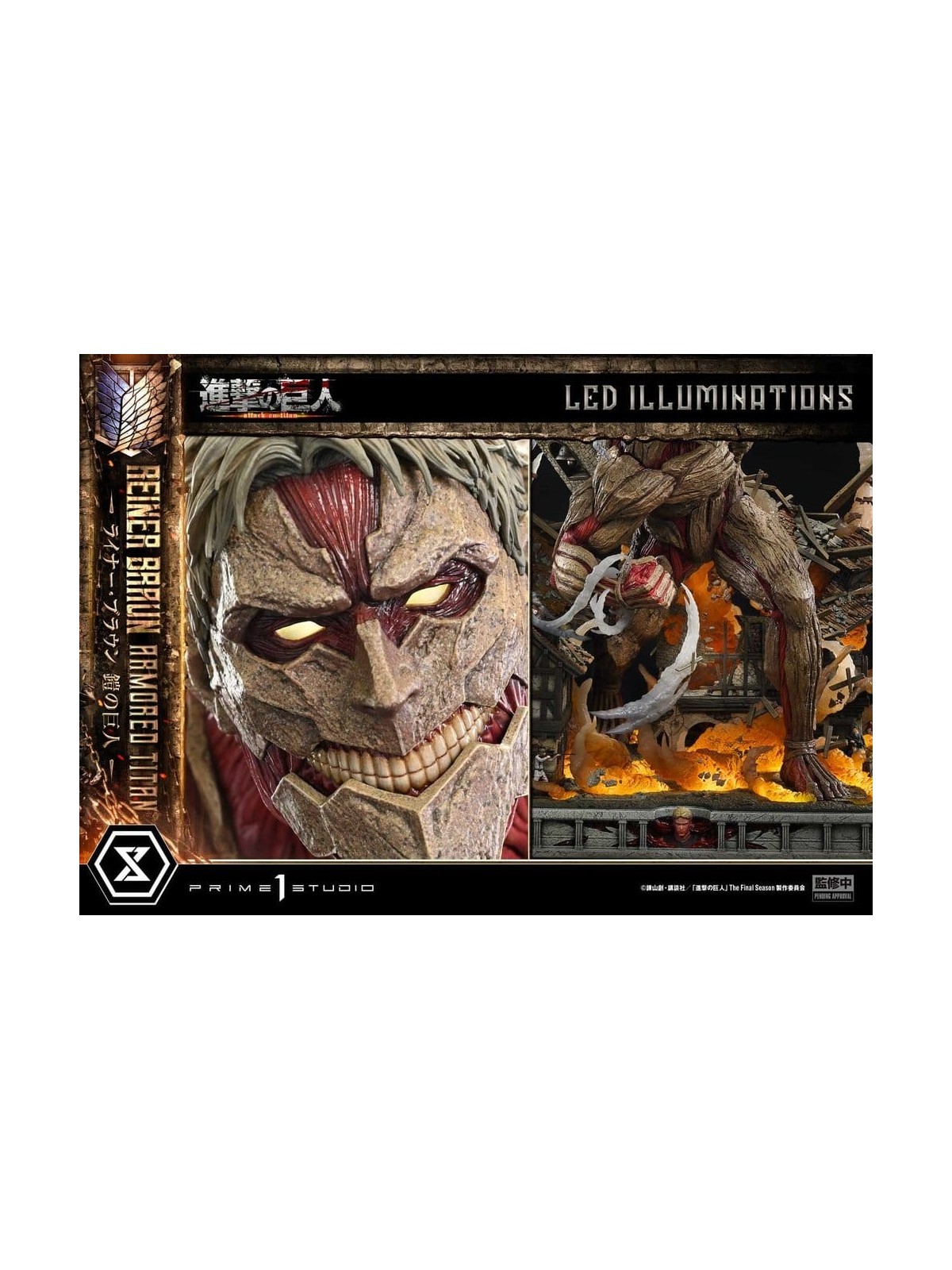 Ataque a los Titanes (TV animation) Ultimate Diorama Masterline Estatua Reiner Braun Armored Titan Bonus Version (75 cm)