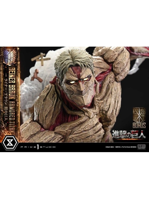 Ataque a los Titanes (TV animation) Ultimate Diorama Masterline Estatua Reiner Braun Armored Titan Bonus Version (75 cm)