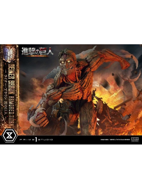 Ataque a los Titanes (TV animation) Ultimate Diorama Masterline Estatua Reiner Braun Armored Titan Bonus Version (75 cm)