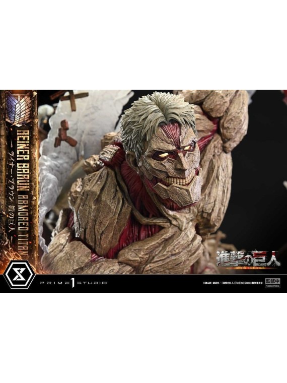 Ataque a los Titanes (TV animation) Ultimate Diorama Masterline Estatua Reiner Braun Armored Titan Bonus Version (75 cm)