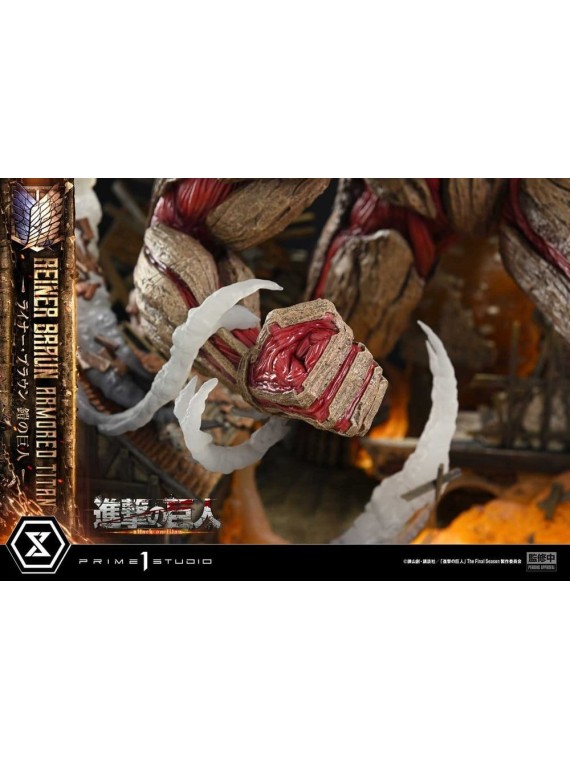 Ataque a los Titanes (TV animation) Ultimate Diorama Masterline Estatua Reiner Braun Armored Titan Bonus Version (75 cm)
