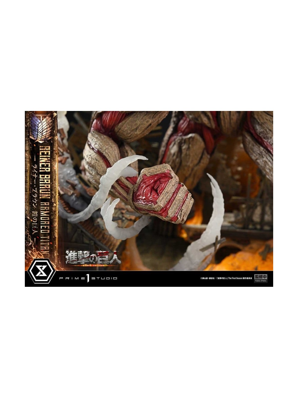 Ataque a los Titanes (TV animation) Ultimate Diorama Masterline Estatua Reiner Braun Armored Titan Bonus Version (75 cm)