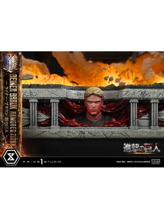 Ataque a los Titanes (TV animation) Ultimate Diorama Masterline Estatua Reiner Braun Armored Titan Bonus Version (75 cm)