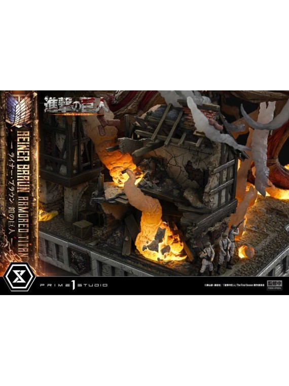 Ataque a los Titanes (TV animation) Ultimate Diorama Masterline Estatua Reiner Braun Armored Titan Bonus Version (75 cm)