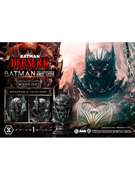 DC Comics Estatua Ultimate Premium Masterline Series 1/4 Batman The Berserker Rage Mode DX Bonus Version (93 cm)