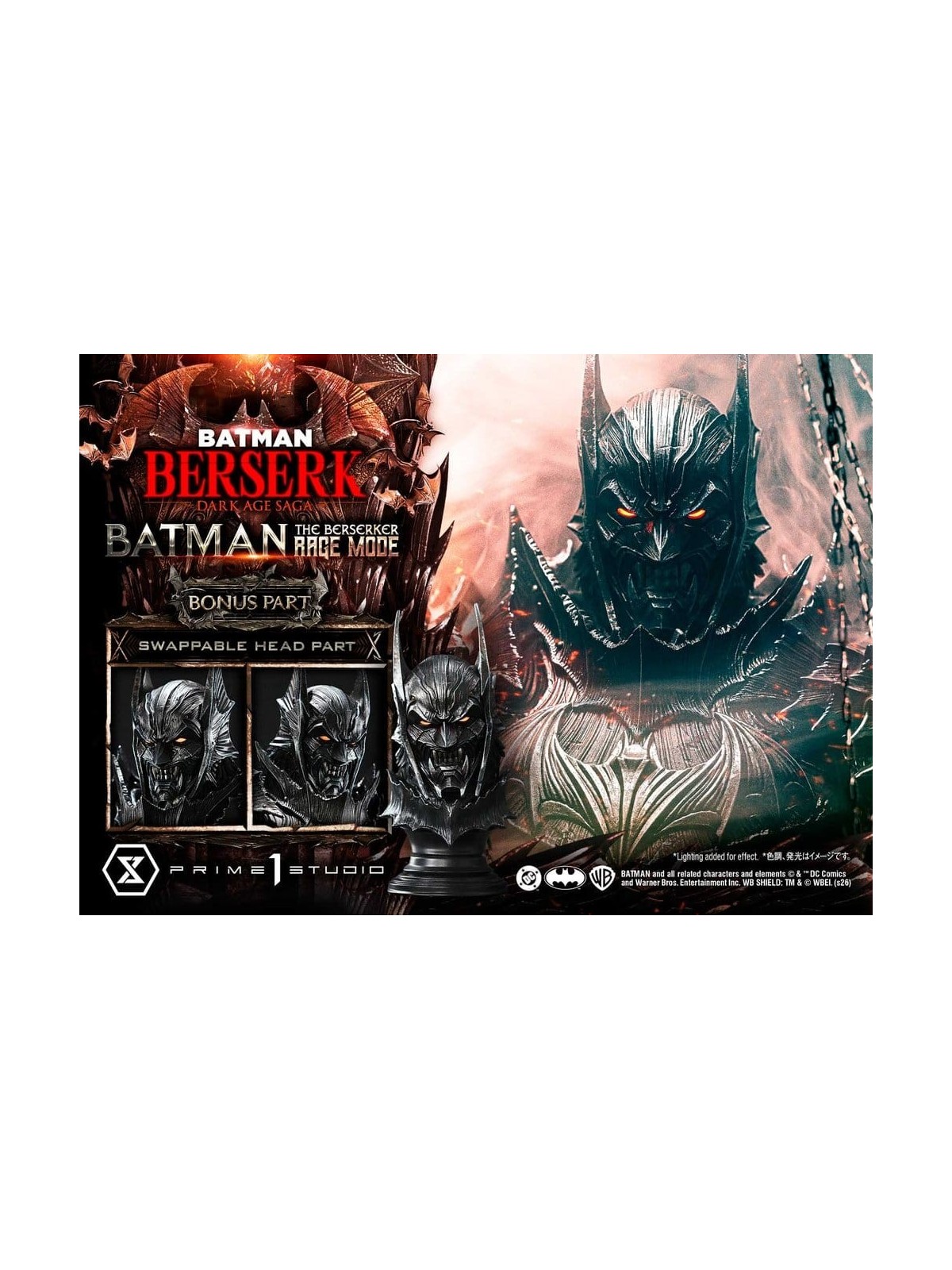 DC Comics Estatua Ultimate Premium Masterline Series 1/4 Batman The Berserker Rage Mode DX Bonus Version (93 cm)