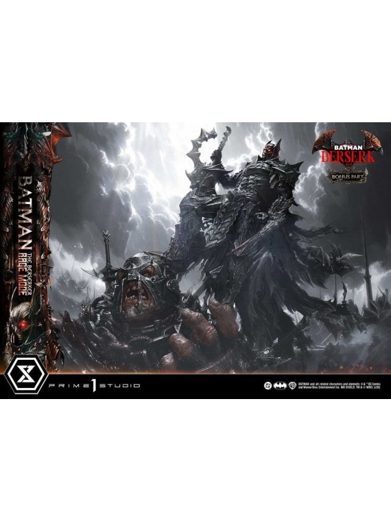 DC Comics Estatua Ultimate Premium Masterline Series 1/4 Batman The Berserker Rage Mode DX Bonus Version (93 cm)
