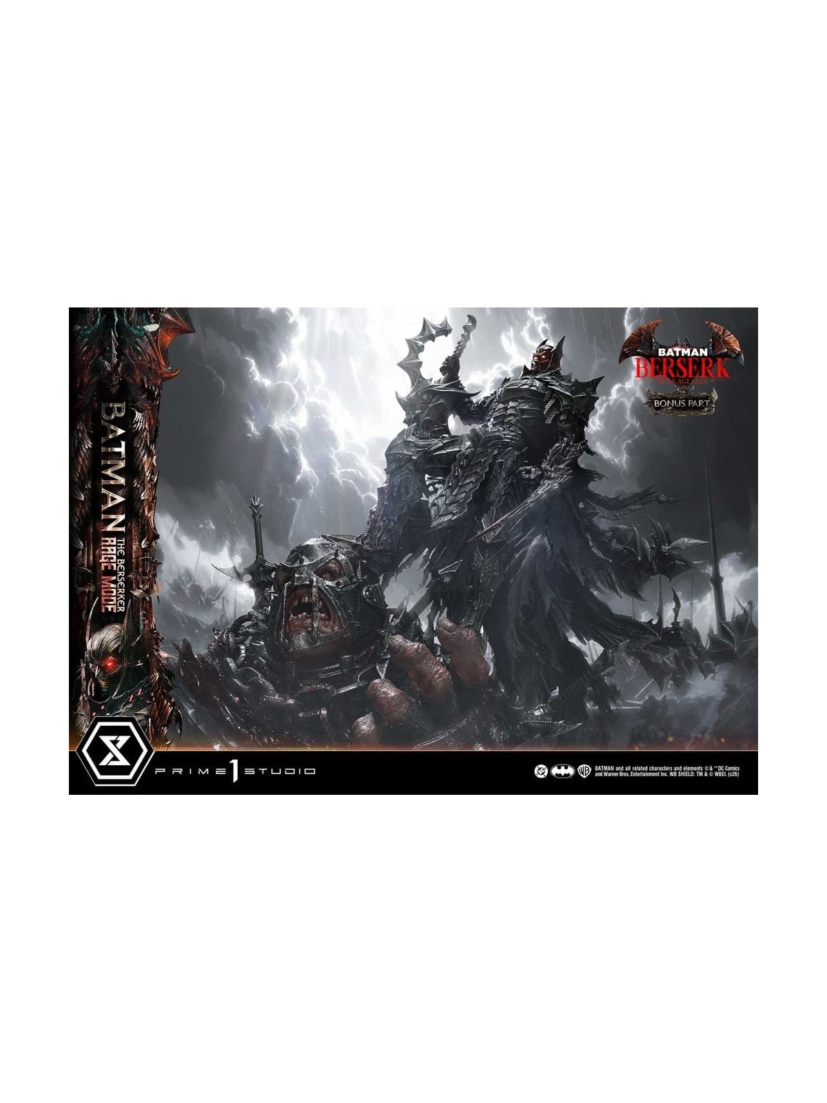 DC Comics Estatua Ultimate Premium Masterline Series 1/4 Batman The Berserker Rage Mode DX Bonus Version (93 cm)