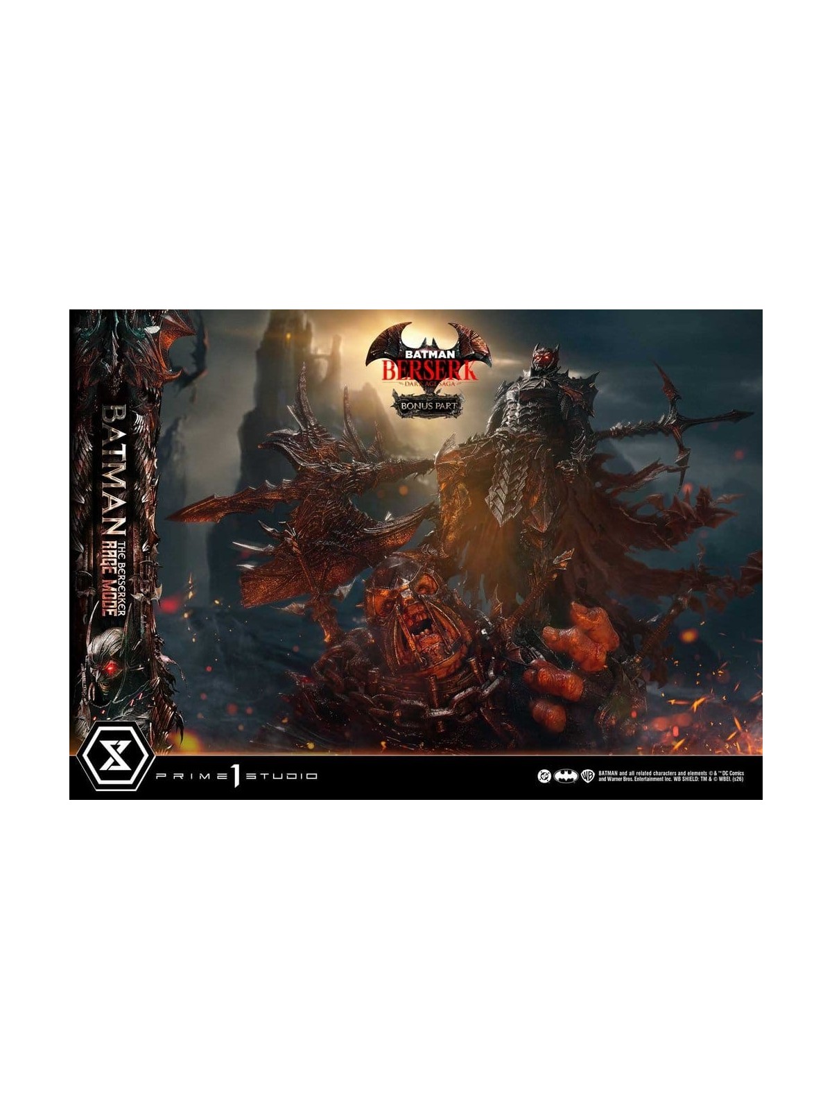 DC Comics Estatua Ultimate Premium Masterline Series 1/4 Batman The Berserker Rage Mode DX Bonus Version (93 cm)