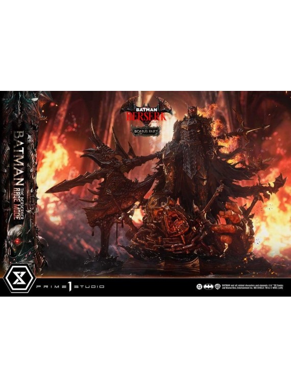 DC Comics Estatua Ultimate Premium Masterline Series 1/4 Batman The Berserker Rage Mode DX Bonus Version (93 cm)