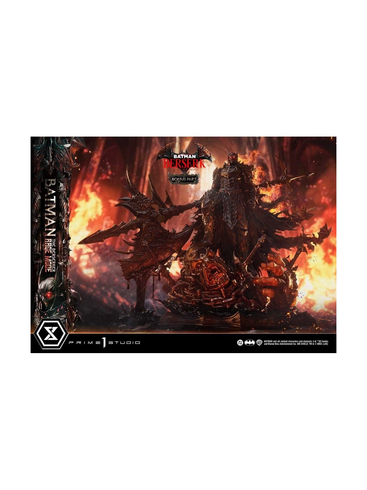 DC Comics Estatua Ultimate Premium Masterline Series 1/4 Batman The Berserker Rage Mode DX Bonus Version (93 cm)