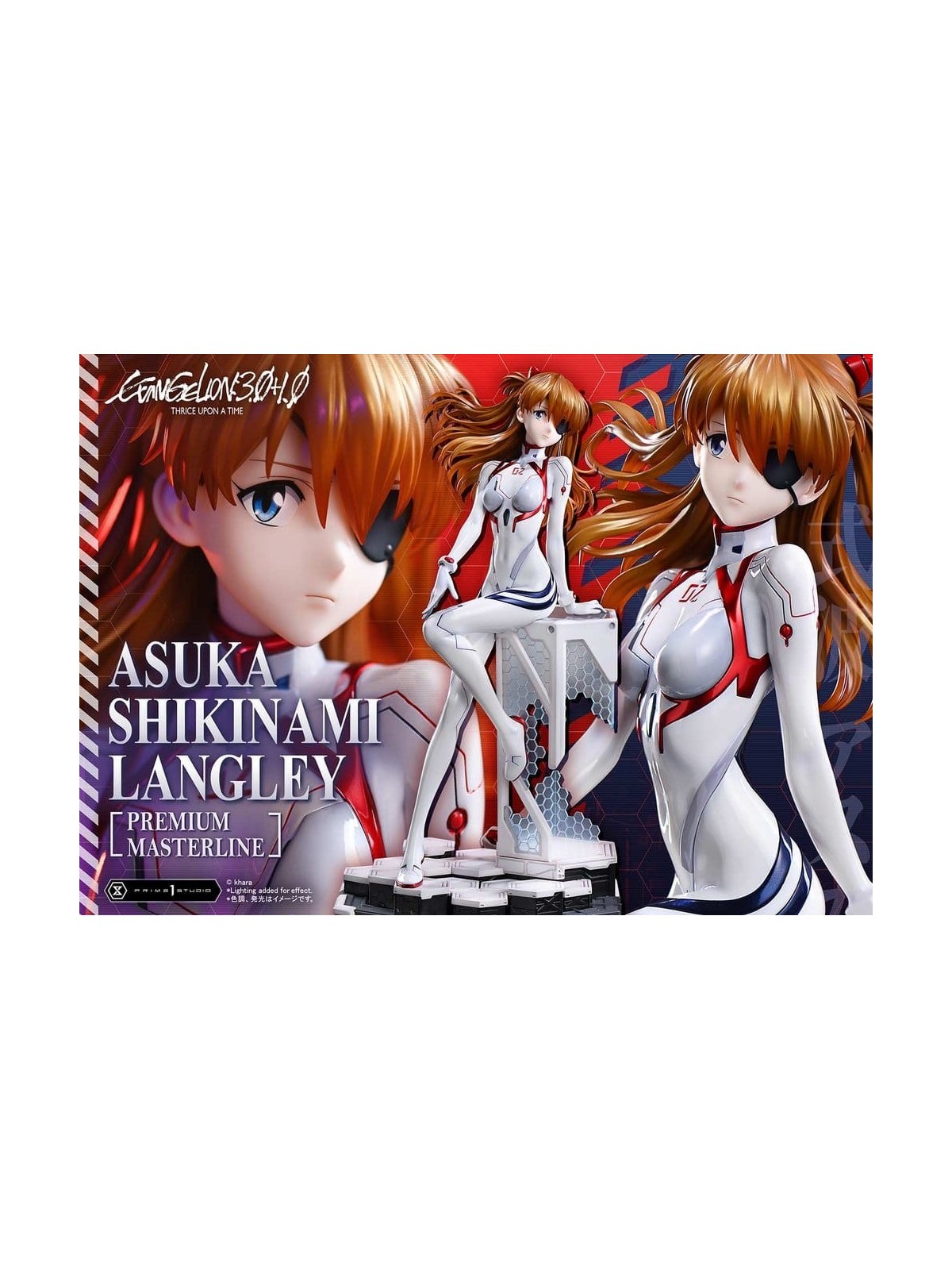 Evangelion: 3.0 + 1.0 Thrice Upon A Time Estatua Premium Masterline Series 1/4 Asuka Shikinami Langley Bonus Ver. (46 cm)