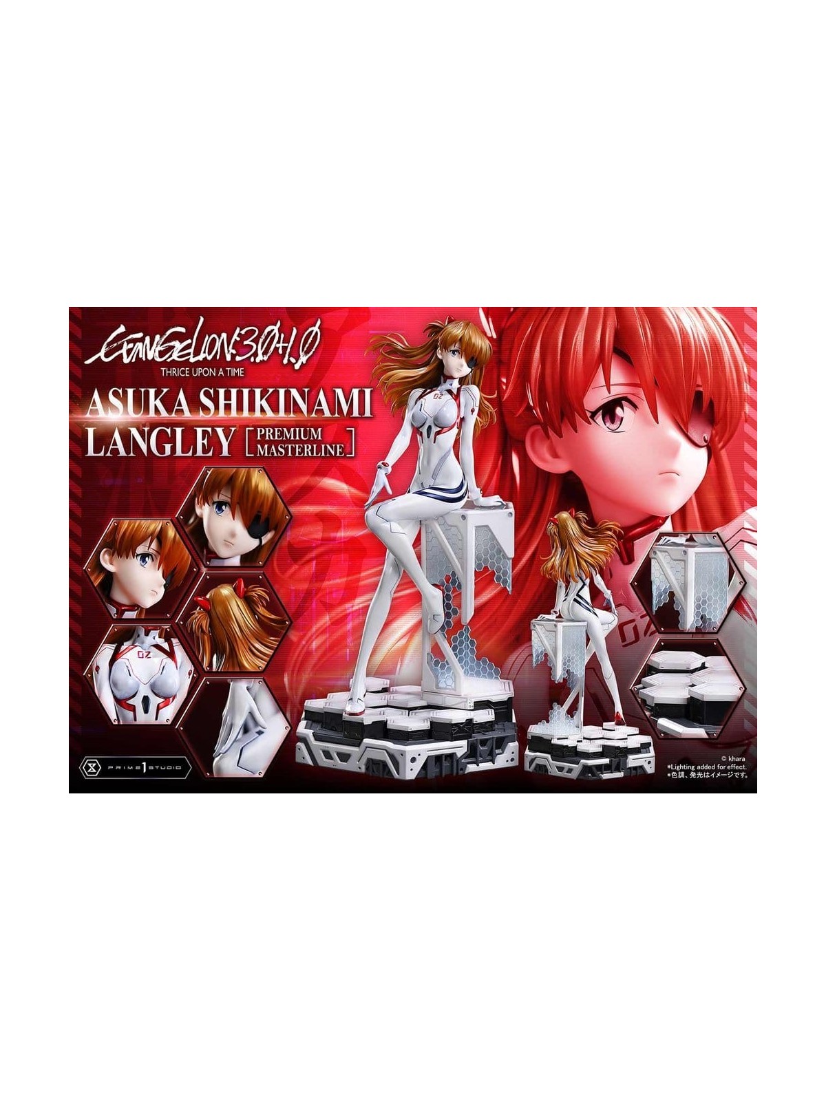 Evangelion: 3.0 + 1.0 Thrice Upon A Time Estatua Premium Masterline Series 1/4 Asuka Shikinami Langley Bonus Ver. (46 cm)
