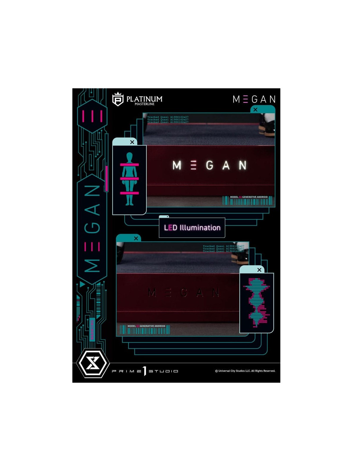 M3gan Estatua Platimum Masterline Series 1/3 M3Gan Bonus Version (50 cm)
