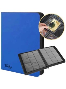 Album Premium 9-Pocket Toploader (216 Toploader + 4 Graded SLAb) - Leather Black - TCGLAB