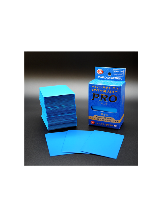 KMC Standard Sleeves: Hyper Mat Pro Blue (100 Sleeves)