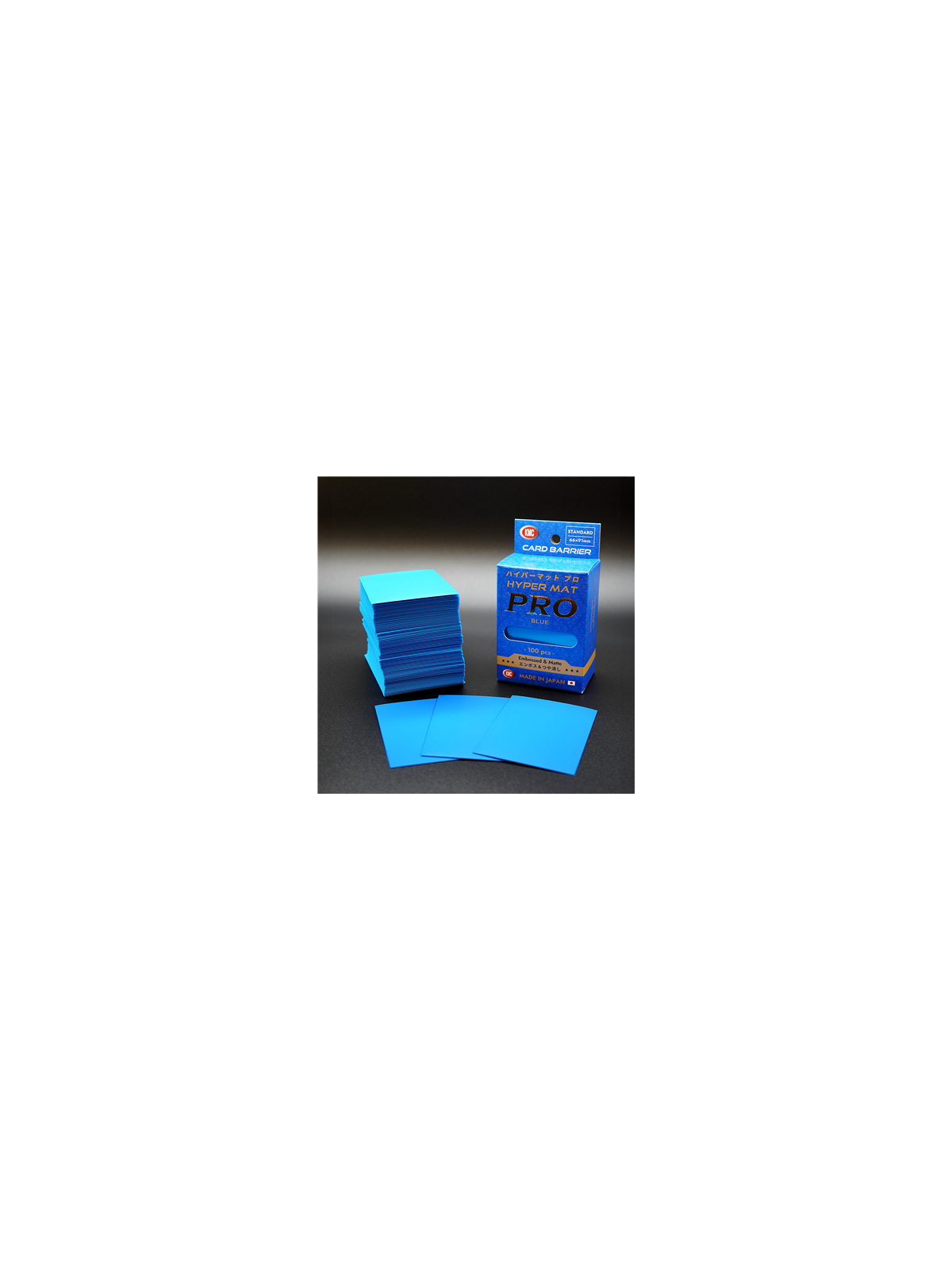 KMC Standard Sleeves: Hyper Mat Pro Blue (100 Sleeves)