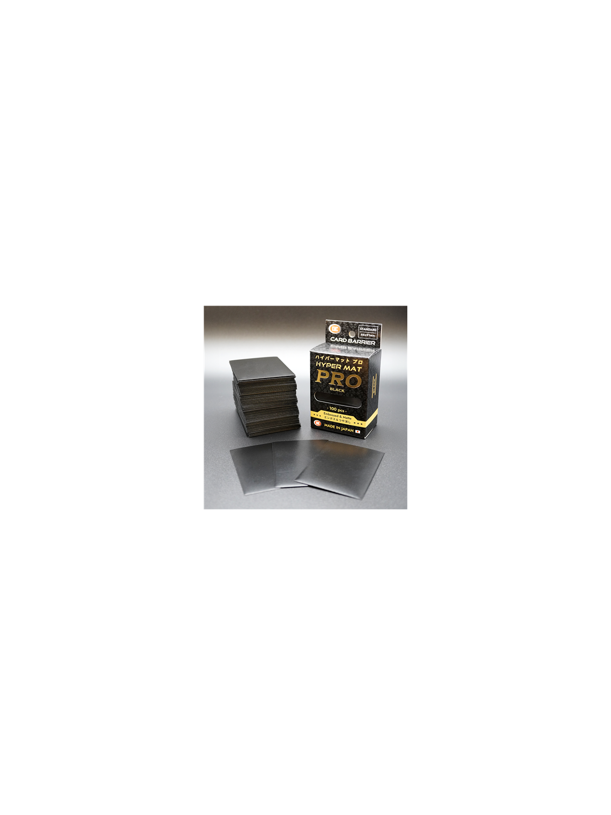 KMC Standard Sleeves: Hyper Mat Pro Black (100 Sleeves)