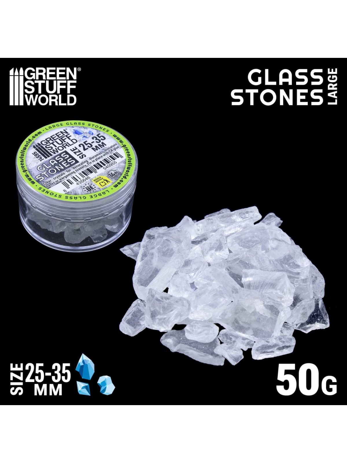 Piedras de Cristal Rotas (25-35mm)