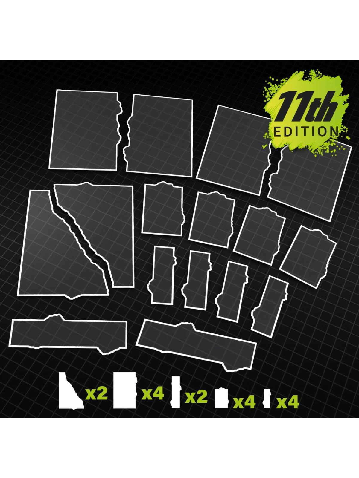 Glasspack Footprints Básicos 11 edición Wh40k Compatibles