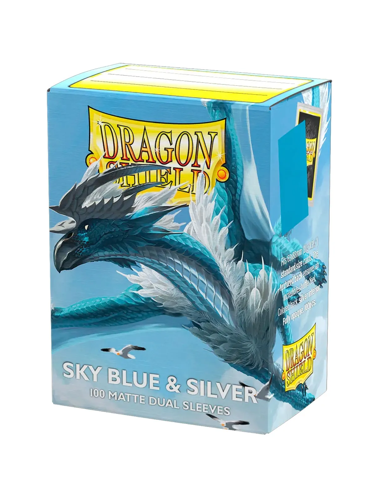 Dragon Shield: Standard Dual Matte Sky Blue & Silver (100)