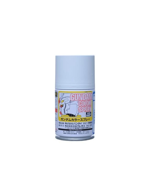 Mr. Hobby: Gundam Color Spray - Ms White 10ml (SG-01)