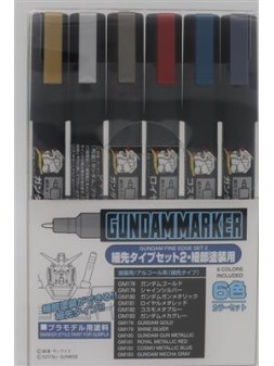 Mr. Hobby: Gundam Marker - Fine Edge Set 2