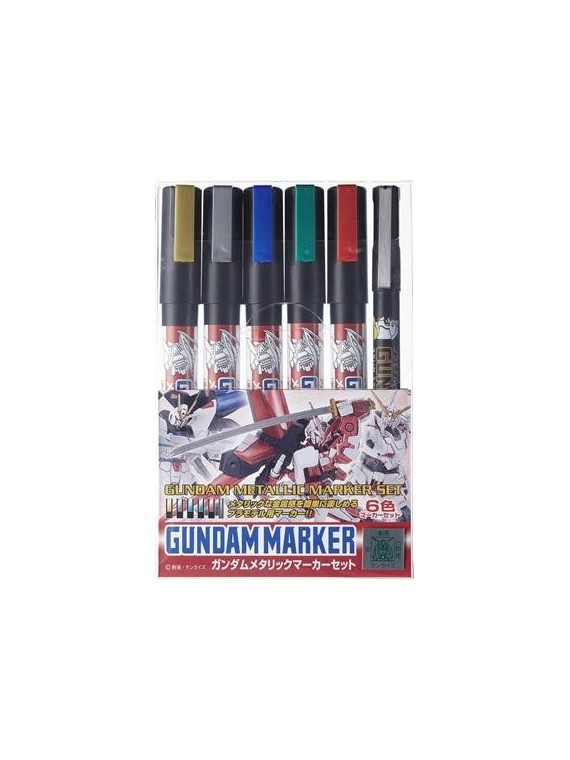 Mr. Hobby: Gundam Marker - Metallic Marker Set