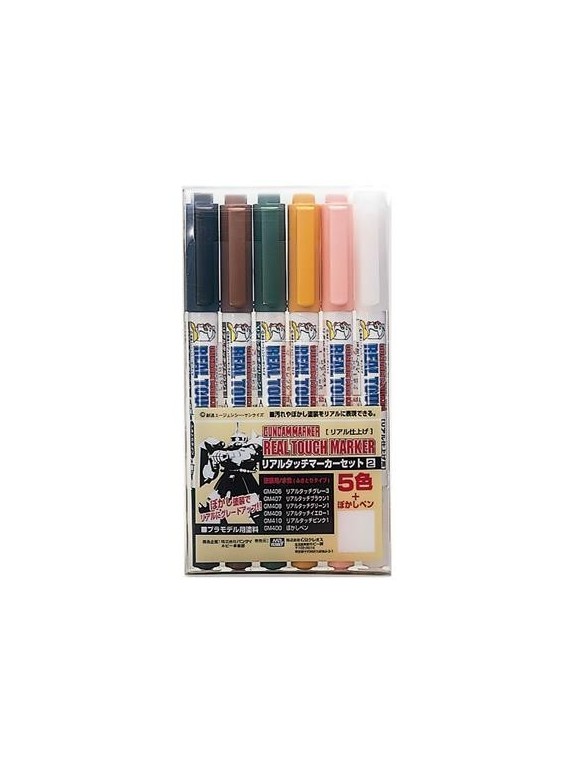 Mr. Hobby: Gundam Marker - Real Touch Market Set 2