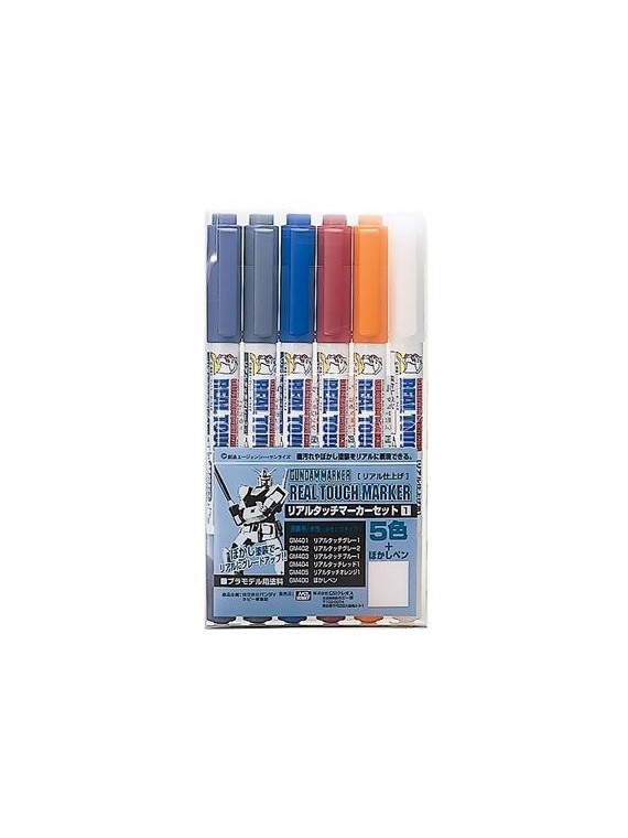 Mr. Hobby: Gundam Marker - Real Touch Market Set 1