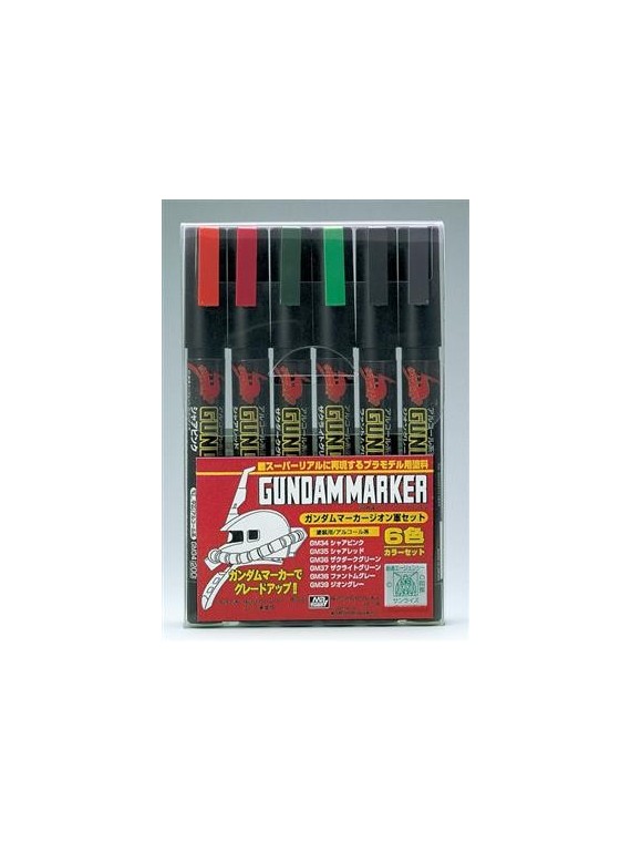 Mr. Hobby: Gundam Marker - Zeon Set