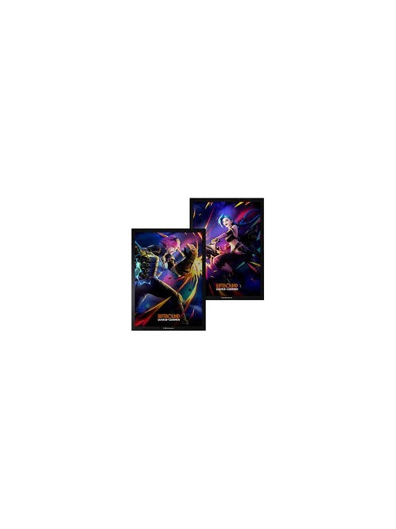 Riftbound: Vendetta art Sleeves VI vs Jinx (100)
