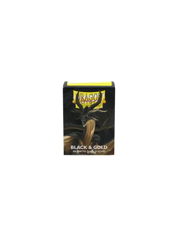 Dragon Shield: Standard Dual Matte Black & Gold (100)