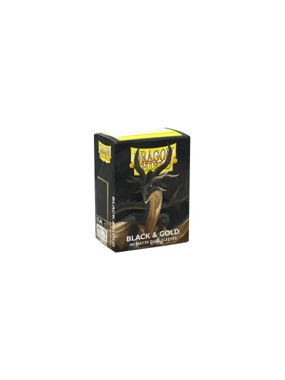 Dragon Shield: Standard Dual Matte Black & Gold (100)