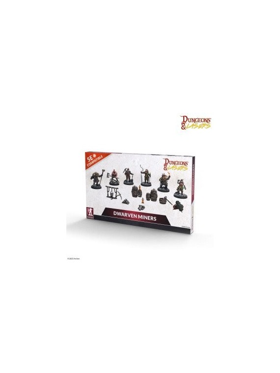 Dungeons & Lasers: Miniatures - Dwarven Miners