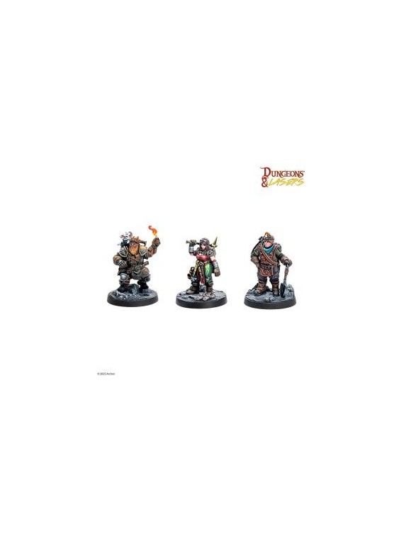 Dungeons & Lasers: Miniatures - Dwarven Miners