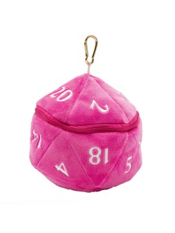 Ultra Pro: D20 Plush Dice Bag - Hot Pink