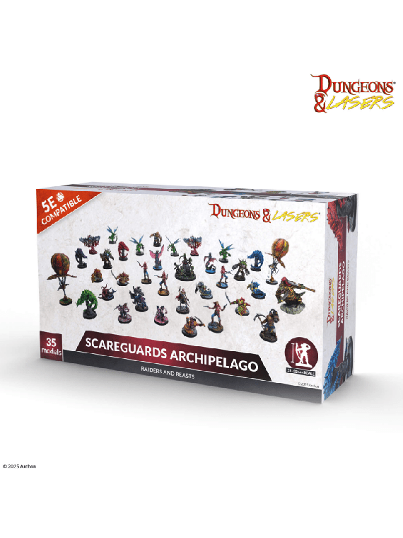 Dungeons & Lasers: Miniatures - Raiders And Beasts