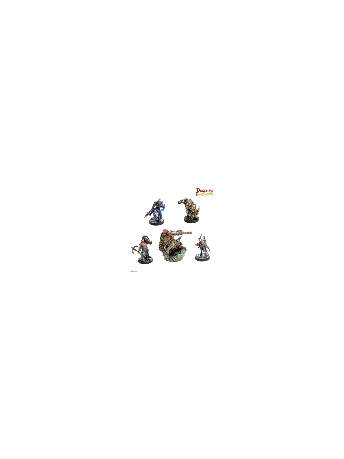 Dungeons & Lasers: Miniatures - Raiders And Beasts
