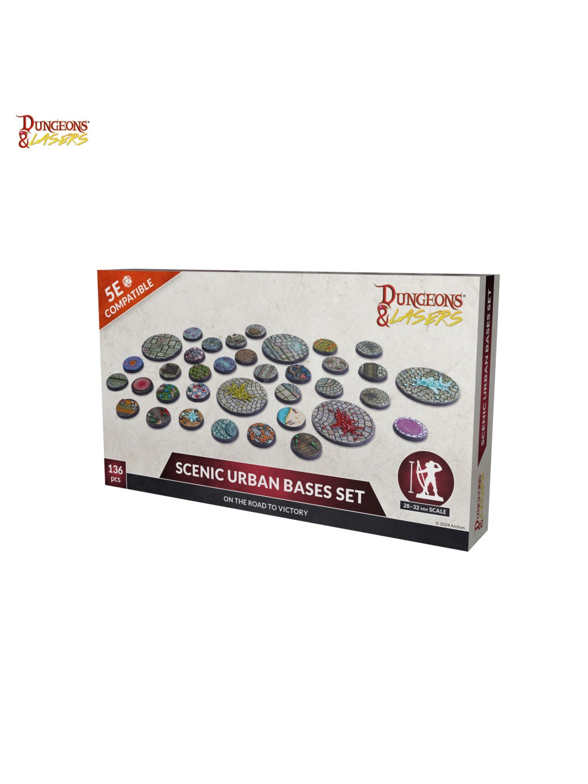 Dungeons & Lasers: Miniatures Scenic Urban Bases Set