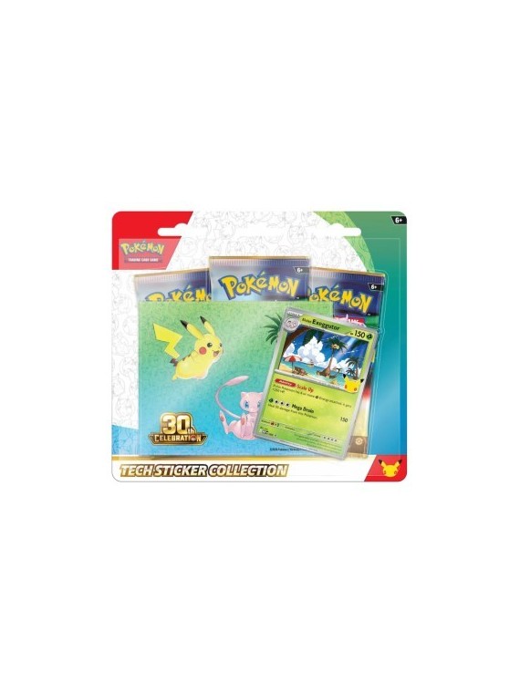Pokemon TCG: Blíster Exeguttor Tech Sticker 30 Aniversario