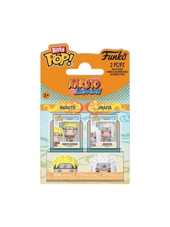 Bitty POP! Vinyl Figuras Pack 2 Naruto & Jiraiya 2 cm