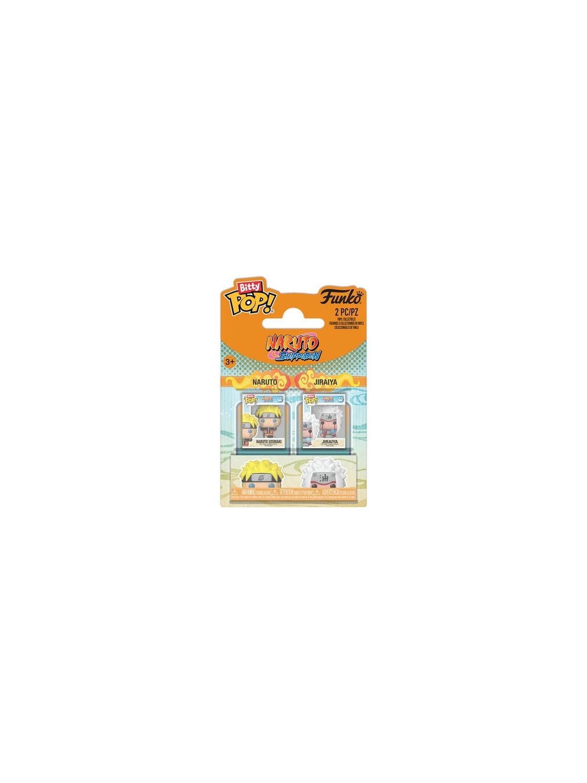 Bitty POP! Vinyl Figuras Pack 2 Naruto & Jiraiya 2 cm