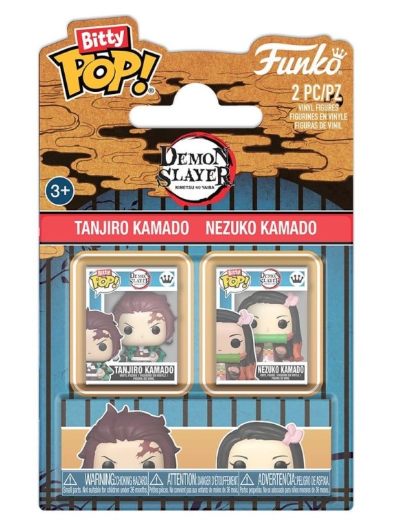 Bitty POP! Pack 2 Demon Slayer - Tanjiro & Nezuko