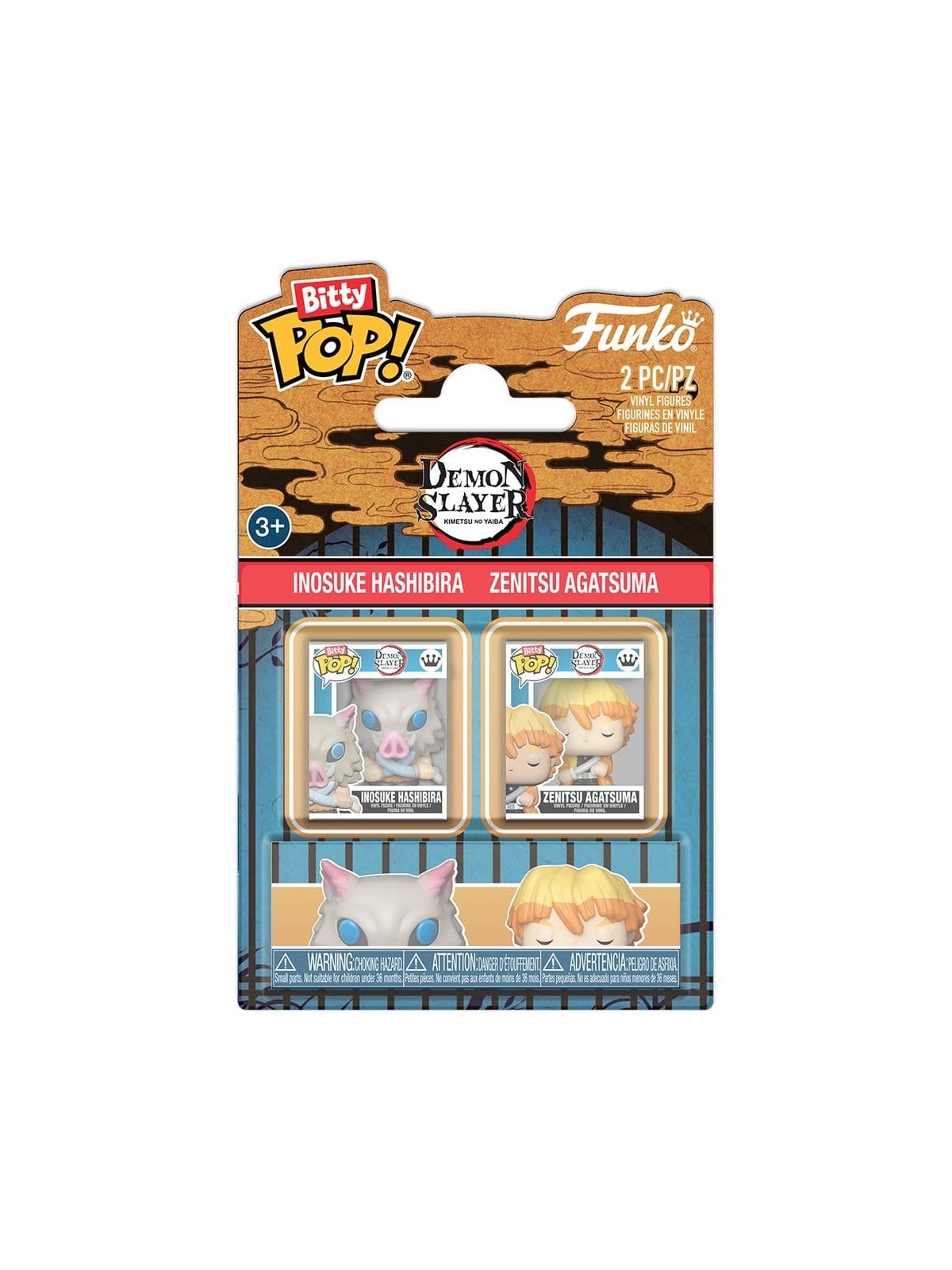 Bitty POP! Pack 2 Demon Slayer - Inosuke & Zenitsu